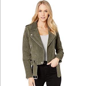 Blank NYC Herb green Moto jacket size small